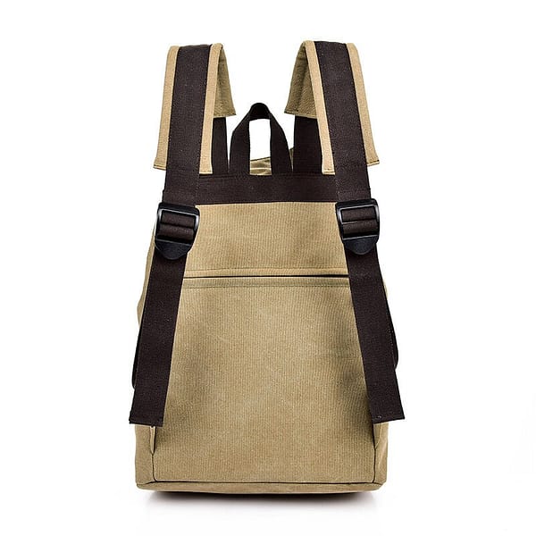 Casual Canvas Unisex Backpack Bag Fashion Canvas Solid Color Backpack Man Business Travel Bag Quality Guaranteed