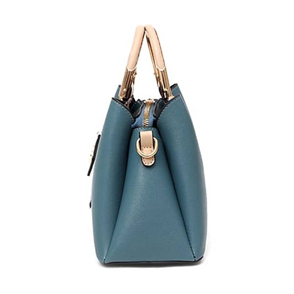 2020 fashion lady handbags PU pure mini durable handbag British style Velcro three-dimensional oblique satchel rivet bag
