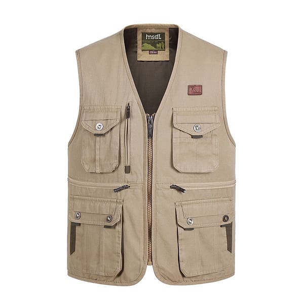 Multi Pocket Thin Vest For Men With Many Pocket Summer Male Casual Photographer Work Tool New Zipper Sleeveless Jacket Waistcoat