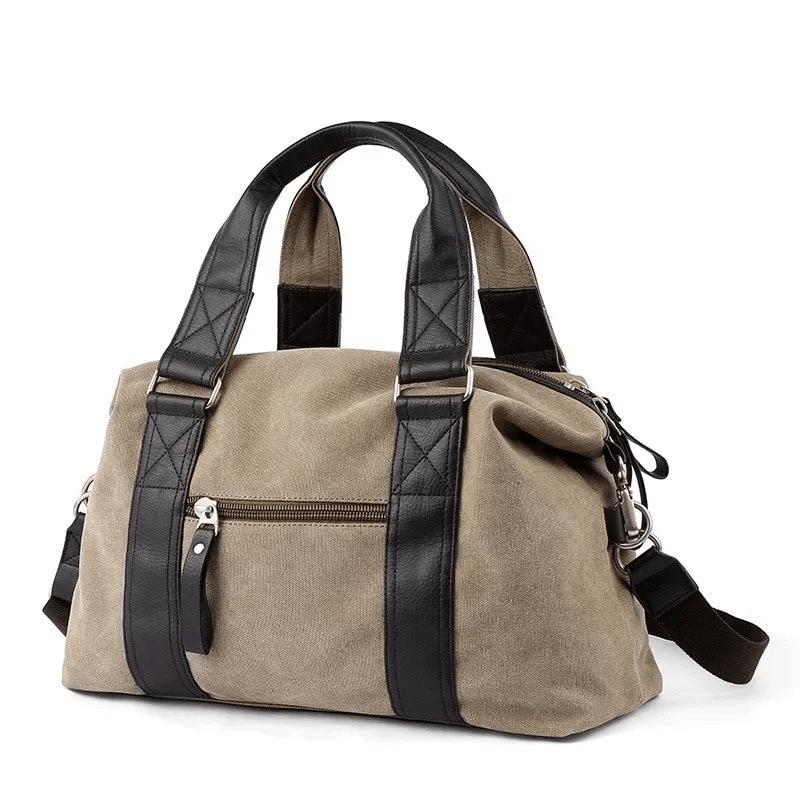 Scione Casual Vintage Multifunction Trunk Men's Canvas Crossbody Travel Bag Men Shoulder Bag Messenger Handbag