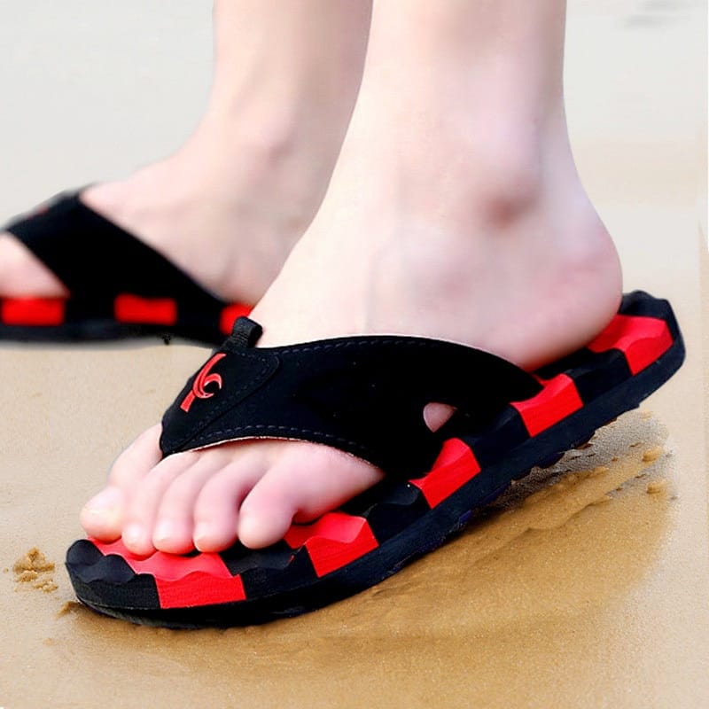 Summer Fashion Men Massage Slippers Big Size Non-slip Flip Flops For Male 2020 Newest Beach Shoes Sandals Dropshipping