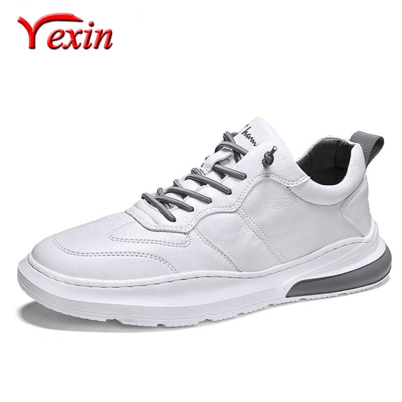 Men's Sneakers Soft Leather Casual Flat Shoes Brand Men Sneakers Fashion Trend Man Skateboard Small white shoes zapatos hombre