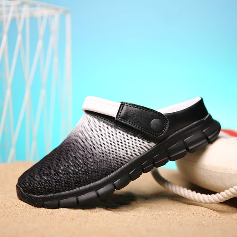 Size 39-46 Summer Mesh Shoes Men Sandals Beach Slippers Clogs Male Sneaker Clogs Man Zuecos Sandalias Zapatos Hombre A-032