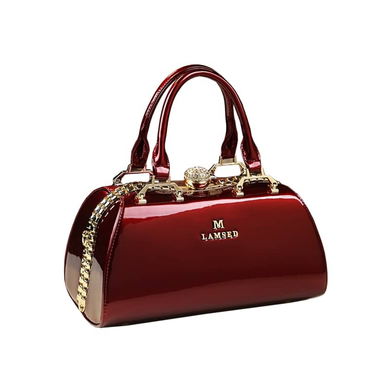 ICEV new luxury handbags women bags designer patent leather messenger bag ladies office work clutch diamond boston tote bolsas