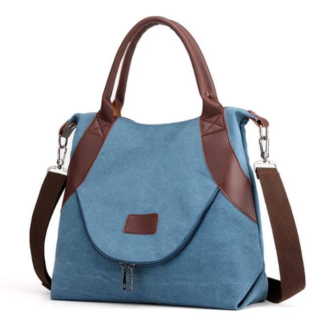 Retro canvas bag shoulder messenger female bag large capacity casual handbag European and American style Tote