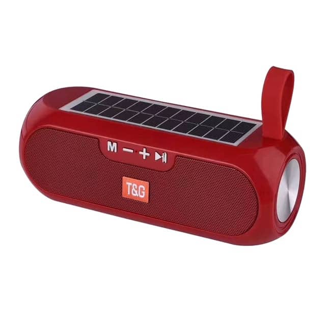 Portable Solar charging Bluetooth Speakers Column Wireless Stereo Music Power Bank Boombox waterproof AUX FM radio super bass