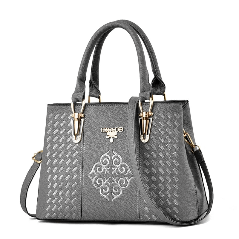 Aliwood New Embroidered Women bag Designer Luxury Leather Handbag Europe Ladies Crossbody Bag Messenger bag Tote Bolsas Feminina
