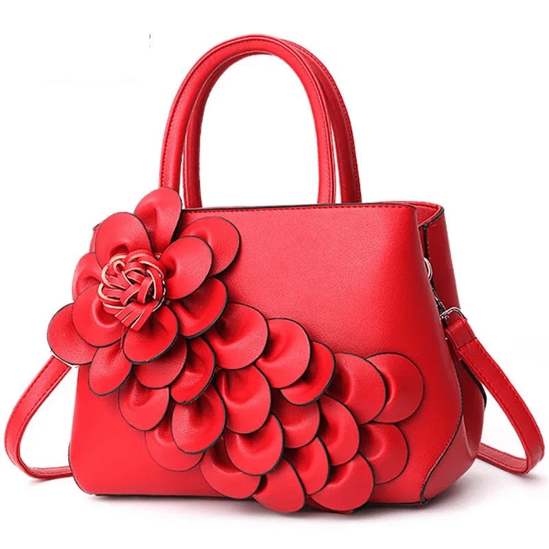 Luxury Handbags Women Bags Girl Designer PU Leather Floral Tote Bag Ladies Casual 3D Flower Messenger Shoulder Bags Bolsos Mujer