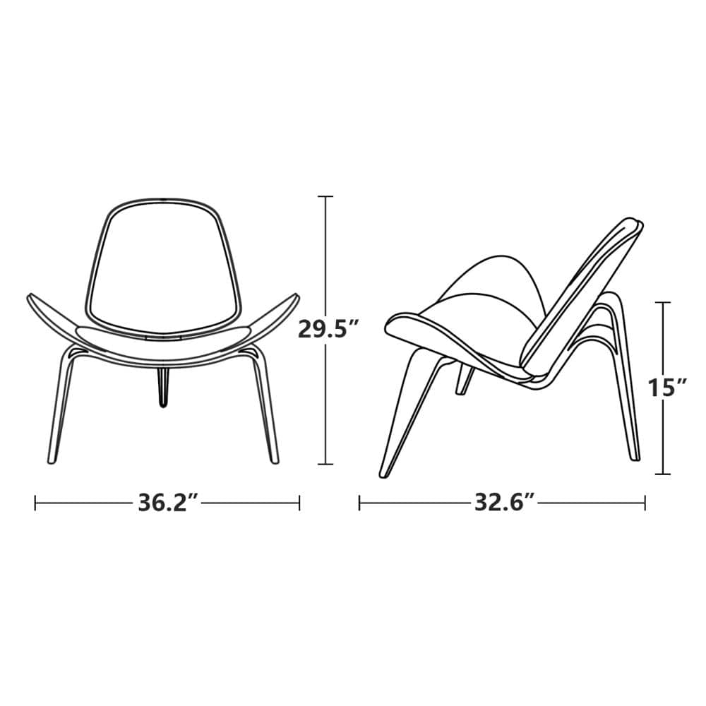 Furgle Replica Lounge Nordic Creative Simple Designer Single Sofa Chair Smile Airplane Shell Chair Dining Room Chairs