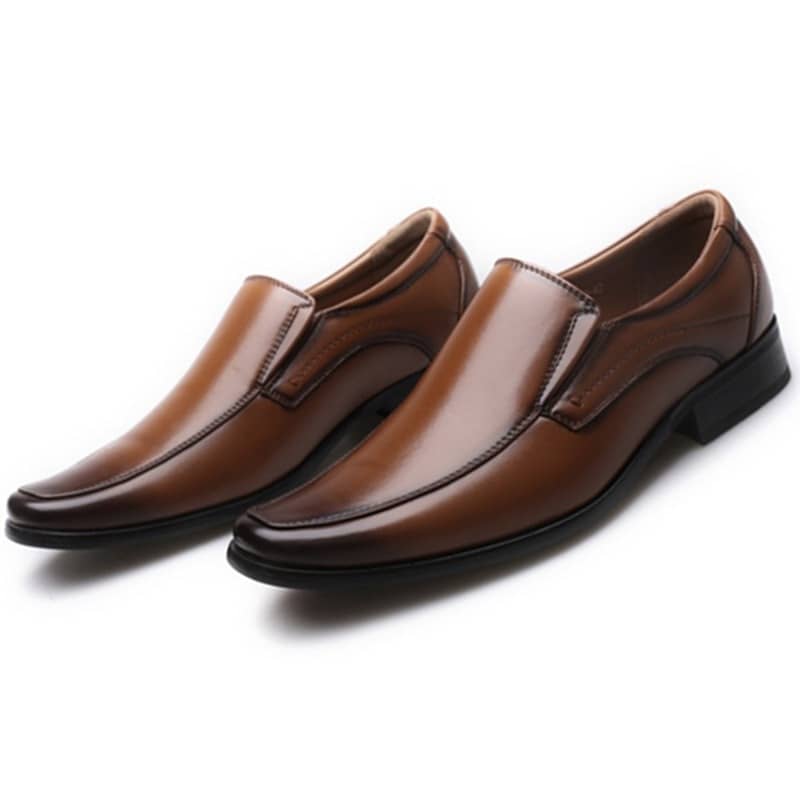 2020 Classic Business Men's Dress Shoes Fashion Elegant Formal Wedding Shoes Men Slip on Office Oxford Shoes for Men Black Brown
