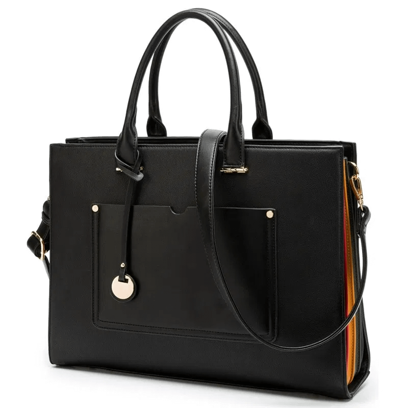Hot Lady Bag Briefcase Brand Kinmac Handbag Messenger Laptop Bag 13 inch, Women Case For MacBook Air,Pro 13.3",Dropship 003 (Black NB003 13.3-inch)