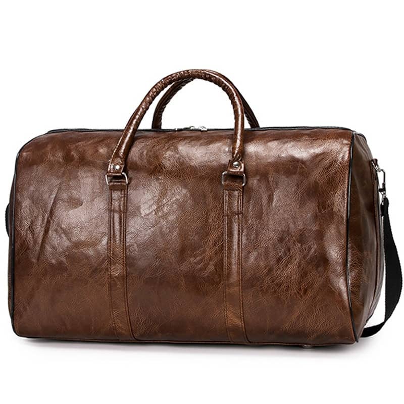 New Arrival Leather Travel Bags Luxury Men Large Capacity Portable Male Shoulder Bags Men's Handbags Vintage Travel Duffle Hot