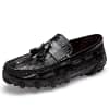 2021 Men Flats Light Breathable Shoes Shallow Casual Shoes Men Loafers Moccasins Man Driving shoes Plus Size 38-47 Peas Shoes